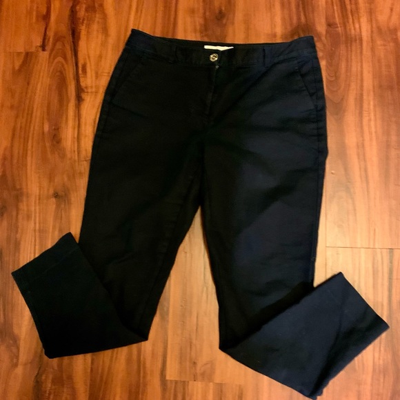 LN MICHAEL KORS RELAXED FIT COTTON BLEND PANTS. GOLD BUTTON & ZIP CLOSURE - Picture 2 of 8